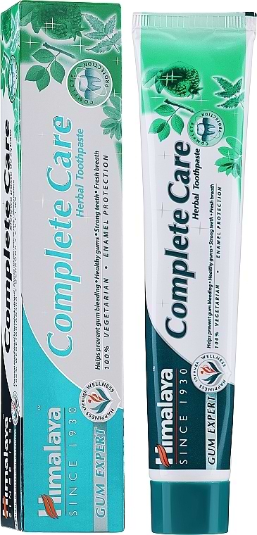 Зубна паста Himalaya Herbals комплексний догляд на основі трав 75 мл + 33% (8901138825577) - Фото 1