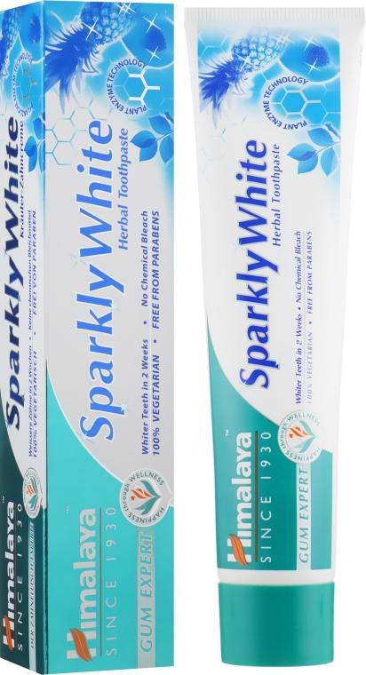 Зубна паста Himalaya Herbals комплексний догляд для сяючої білизни 75 мл + 33% (8901138825591) - Фото 1