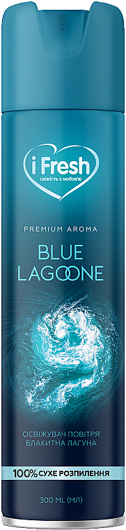 Фото - Освіжувач повітря аерозольний iFresh premium aroma blue lagoon 300 мл (4820268100016) Фото - Освіжувач повітря аерозольний iFresh premium aroma blue lagoon 300 мл (4820268100016)
