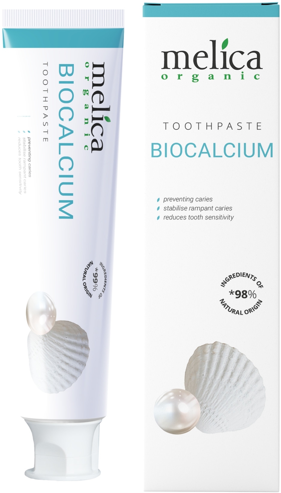 Зубная паста Melica Organic Биокальций 100 мл (4770416004812) - Фото 1