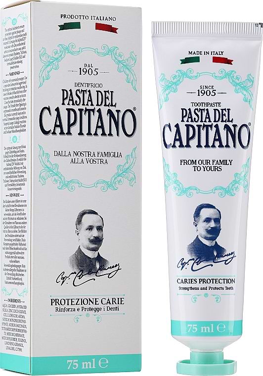 Зубная паста Pasta Del Capitano Caries Protection 75 мл (PTPCPr75) - Фото 1