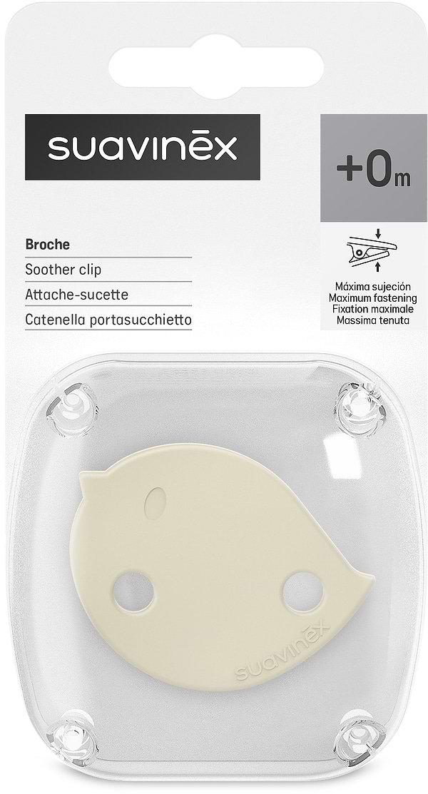 Фото - Держатель пустышек Suavinex Birdies бежевая (309127)