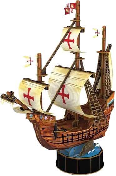 Фото - 3D пазли Cubic Fun "Корабель Санта Марія" (T4031h)