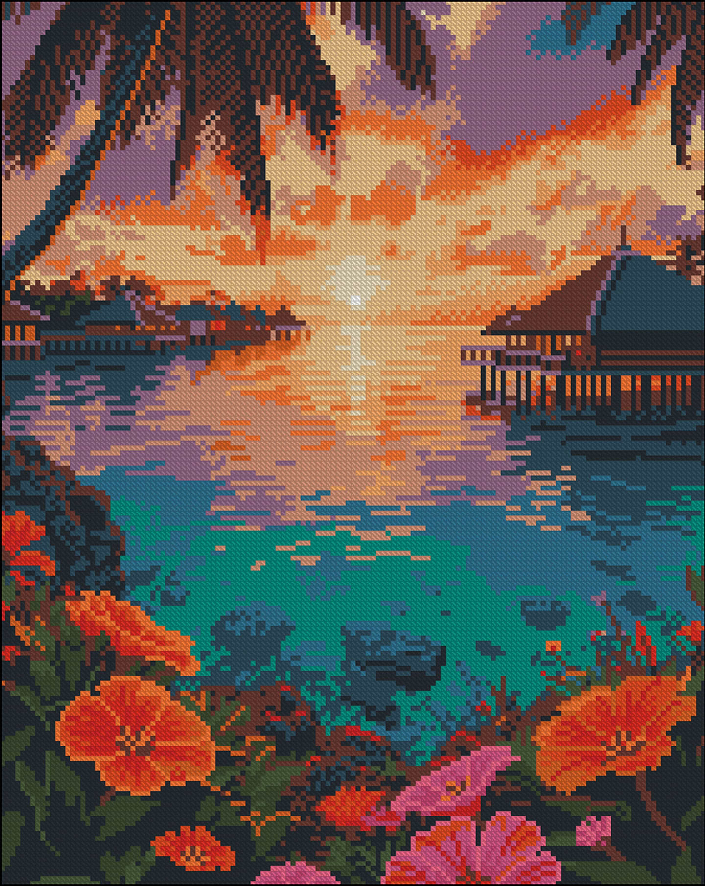 Алмазная живопись Strateg Тропическое мероприятие 40х50 (ZAV4050-50)