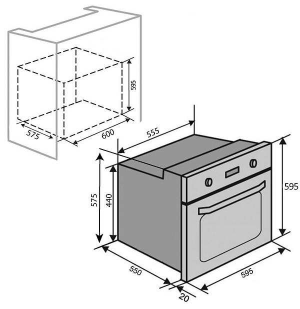 Фото - Духова шафа електрична Ventolux ATLANTA 6 MT (BK)