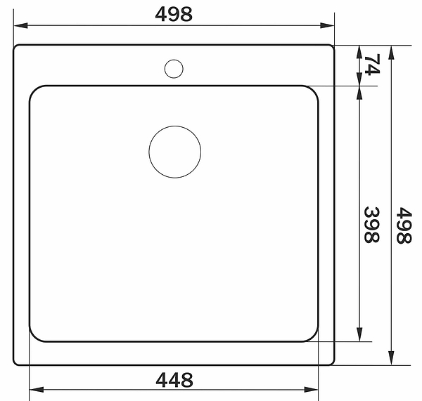 Фото - Мийка кухонна GRANADO Galera S201 black textures