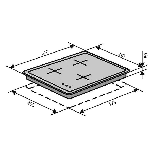 Фото - Варочная панель газовая Ventolux HG430-B3 S (BK)