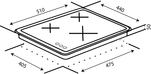 Фото - Варочная панель газовая Ventolux HG430-W3G CEST (WH)