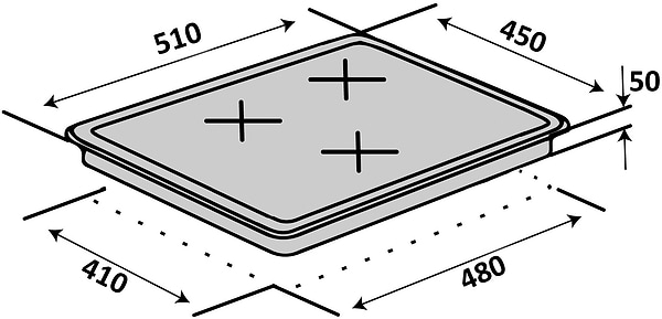 Фото - Варильна поверхня електрична Ventolux HV 43 TC