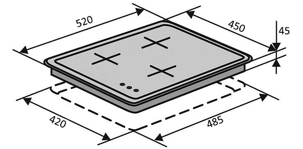Фото - Варильна поверхня електрична Ventolux HV 44 TC