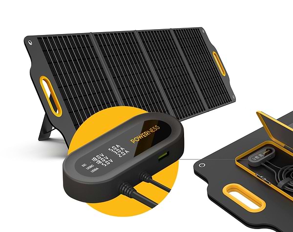 Фото - Портативна сонячна панель POWERNESS Solar X120