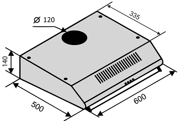 Фото - Вытяжка традиционная Ventolux ROMA 50 IVORY LUX