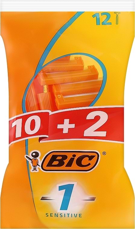 Станок чоловічий одноразовий BIC Sensitive 1 10+2 шт. (3086127500217)