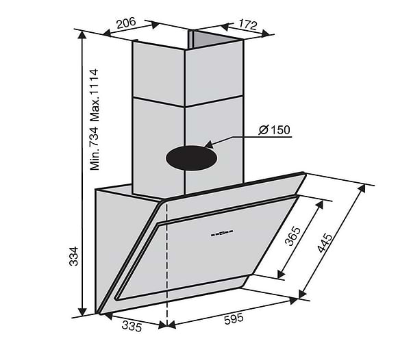 Фото - Витяжка декоративна Ventolux TOSCANA 60 IVORY (1000) TRC MM