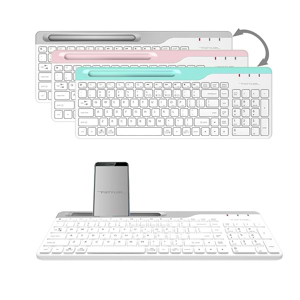Фото - Клавіатура бездротова A4tech FBK25 White