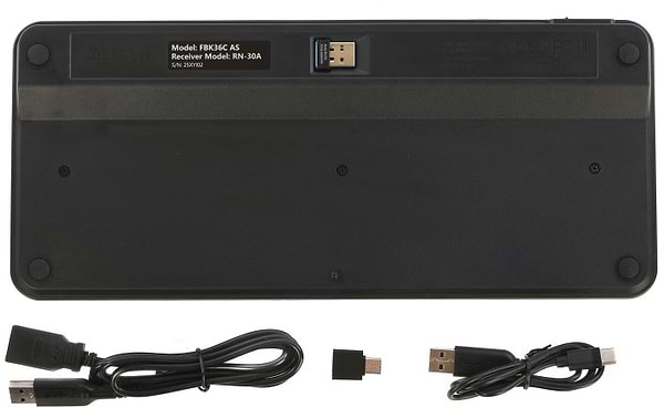 Фото - Клавіатура бездротова A4tech FBK36C AS (Black)