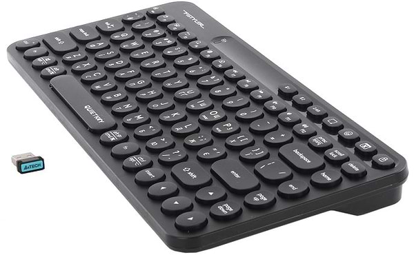 Фото - Клавіатура бездротова A4tech FBK36C AS (Black)