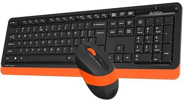 Фото - Клавіатура + миша бездротова A4tech FG1010 (Orange)