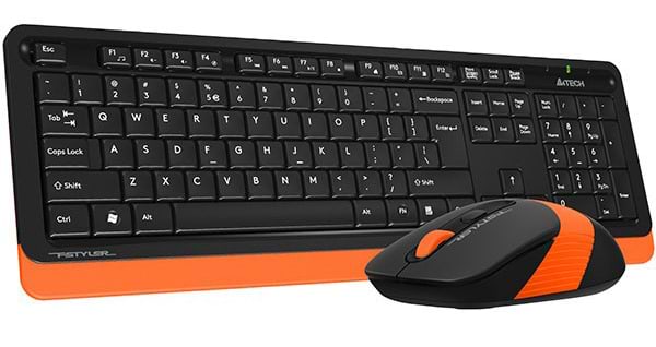 Фото - Клавіатура + миша бездротова A4tech FG1010 (Orange)
