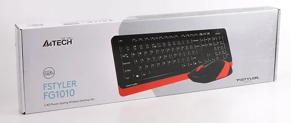 Фото - Клавіатура + миша бездротова A4tech FG1010 (Orange)