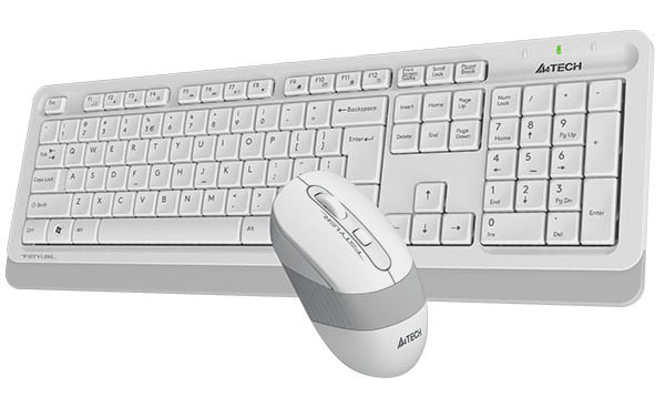 Фото - Уцінка - Клавіатура + миша бездротова A4tech FG1010 (White)