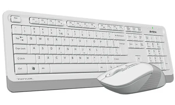 Фото - Уцінка - Клавіатура + миша бездротова A4tech FG1010 (White)
