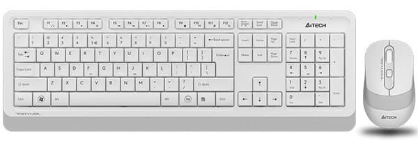 Фото - Уцінка - Клавіатура + миша бездротова A4tech FG1010 (White)