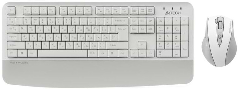 Клавиатура+мышь беспроводная A4tech FG2500S Plus (White)