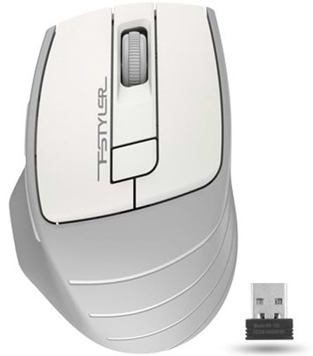 Миша бездротова A4tech FG30 (Grey/White) - Фото 1