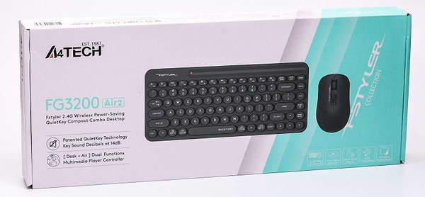 Фото - Клавиатура+мышь беспроводная A4tech FG3200 Air2 (Grey)