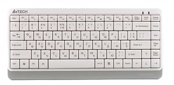 Фото - Клавіатура дротова A4tech FK11 USB (White)