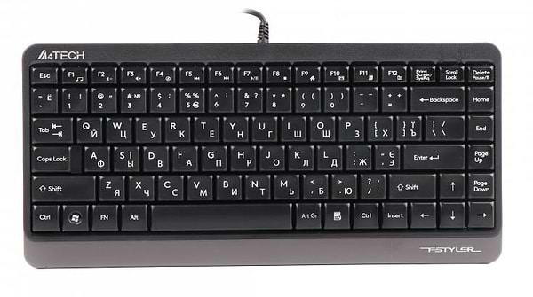 Фото - Клавіатура дротова A4tech FK11 USB (Grey)