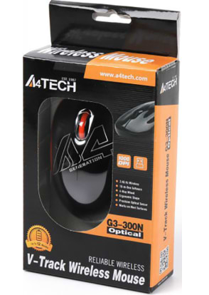 Фото - Мышь беспроводная A4tech G3-300N (Black+Orange)
