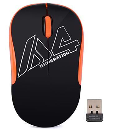 Миша бездротова A4tech G3-300N (Black+Orange) - Фото 1
