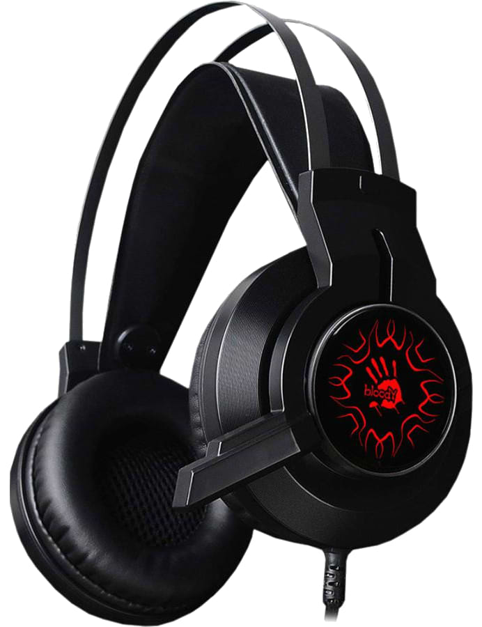 Гарнитура проводная игровая Bloody J437 (Black) - Фото 1