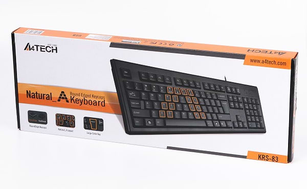 Фото - Клавіатура дротова A4tech KRS-83 USB (Black)