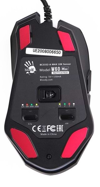 Фото - Мышь проводная игровая Bloody W60 Max (Stone Black)