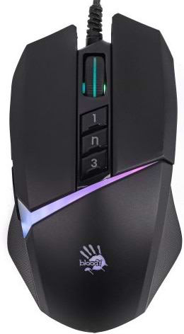 Фото - Мышь проводная игровая Bloody W60 Max (Stone Black)