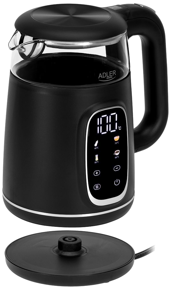 Фото - Электрический чайник Adler AD 1305 Black Silver