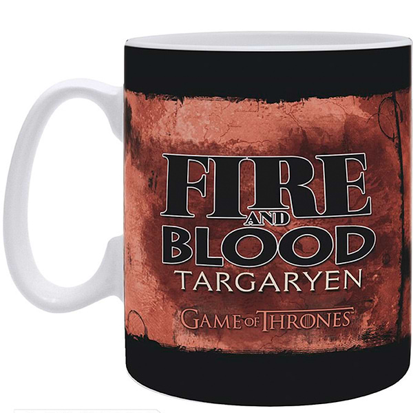 Фото - Чашка ABYstyle GAME OF THRONES Fire and blood Targaryen 460 мл (ABYMUG066)