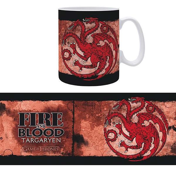 Фото - Чашка ABYstyle GAME OF THRONES Fire and blood Targaryen 460 мл (ABYMUG066)