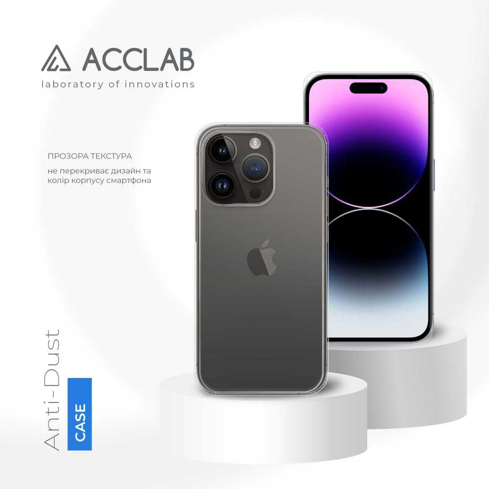 Фото - Чохол для смартфону ACCLAB Anti Dust for Apple iPhone 14 Pro Max (1283126553080)