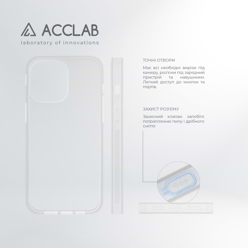 Фото - Чохол для смартфону ACCLAB Anti Dust for Apple iPhone 14 Pro Max (1283126553080)