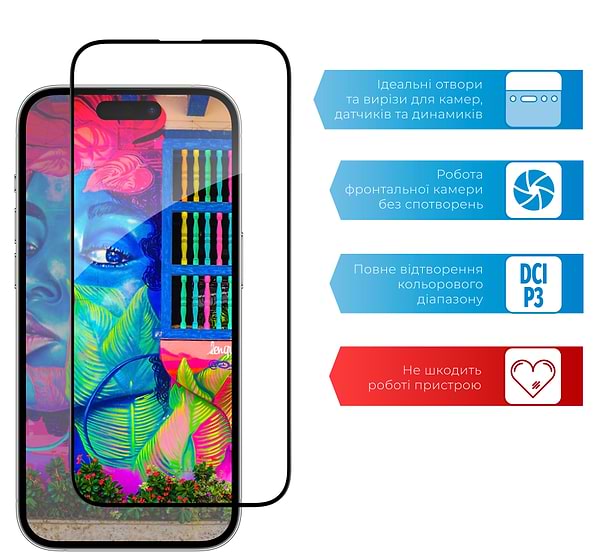 Фото - Захисне скло для смартфону ACCLAB Full Glue for Apple iPhone 14 (1283126541957)