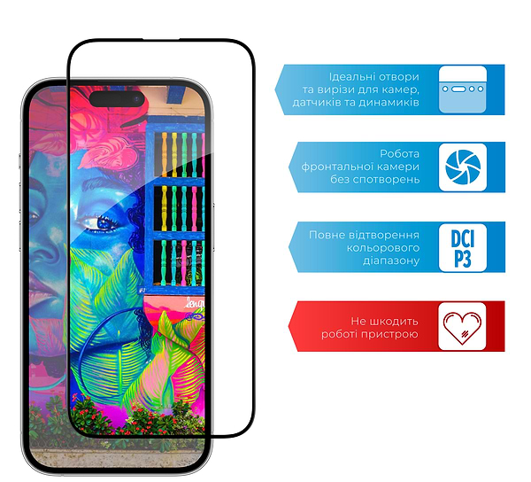 Фото - Захисне скло для смартфону ACCLAB Full Glue for Apple iPhone 14 Pro Max (1283126541988)