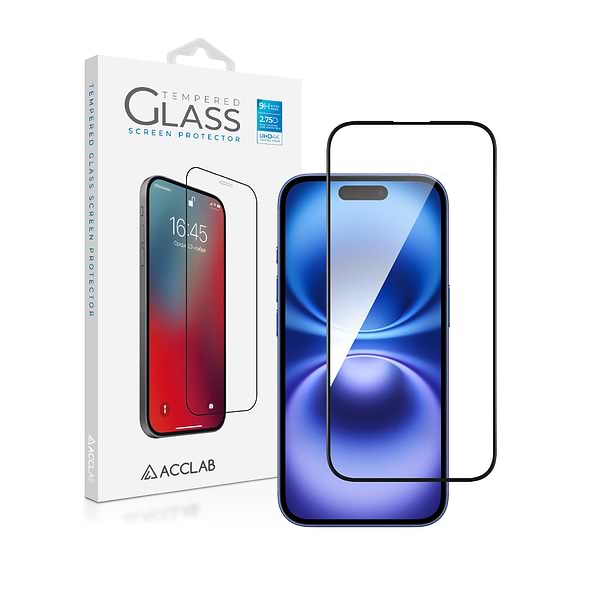 Фото - Защитное стекло для смартфона ACCLAB Full Glue for Apple iPhone 16 Black (1283126593253)