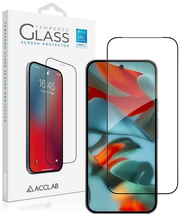 Фото - Защитное стекло для смартфона ACCLAB 9H for Google Pixel 10a Black (1283126636233)