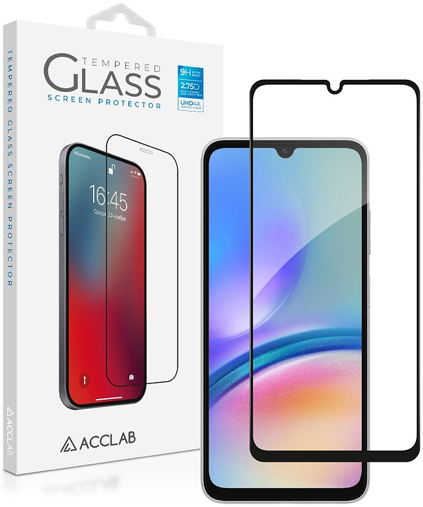 Фото - Захисне скло для смартфону ACCLAB 9H for Samsung Galaxy A07 Black (1283126623776)