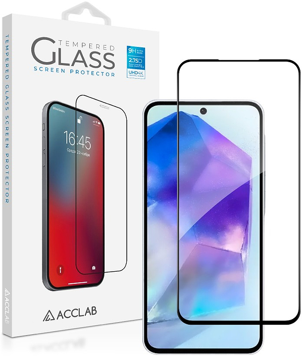 Фото - Захисне скло для смартфону ACCLAB 9H for Samsung Galaxy A57 Black (1283126634901)