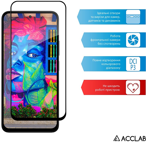 Фото - Захисне скло для смартфону ACCLAB 9H for Xiaomi Redmi 15 / Redmi 15 4G Black (1283126625732)
